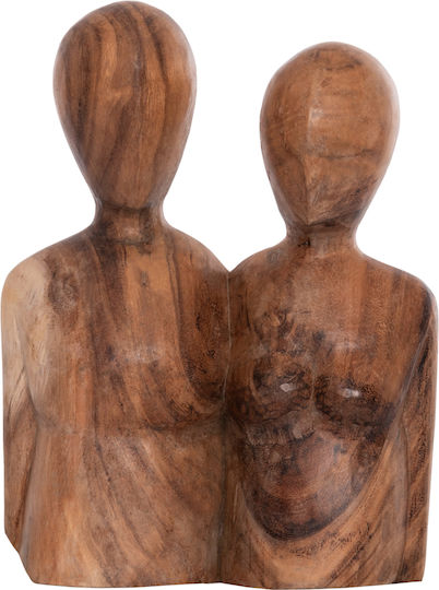 HomeMarkt Διακοσμητική Φιγούρα από Ξύλο Parr 28x13x40cm