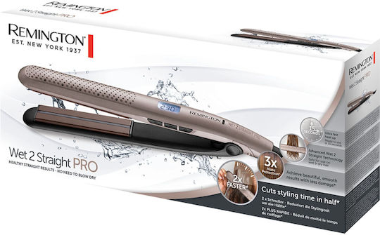 Remington Wet2Straight S7970 Πρέσα Μαλλιών με Κεραμικές Πλάκες