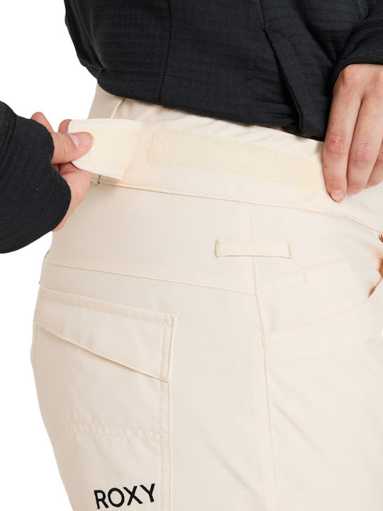 Roxy Snow Backyard ERJTP03277-TDQ0 Women's Trousers for Ski & Snowboard Beige
