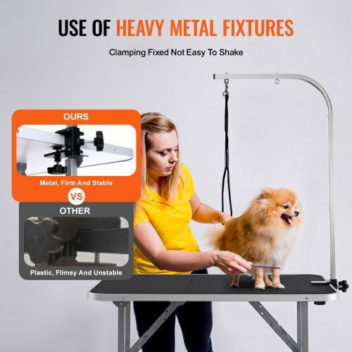 Vevor Pet Grooming Table Clamp Arm 915 X 610mm Foldable Medium Small Dogs Includes Restraint Loop 149.7kg Capacity Zdmrz36inch0nadpdv0