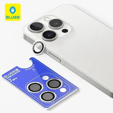 Blueo Lens Προστασία Κάμερας Tempered Glass Ασημί για το iPhone 15 Pro, iPhone 15 Pro Max, iPhone 16 Pro, iPhone 16 Pro Max