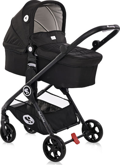 Lorelli Patrizia Adjustable 2 in 1 Baby Stroller Suitable for Newborn Black 10.4kg