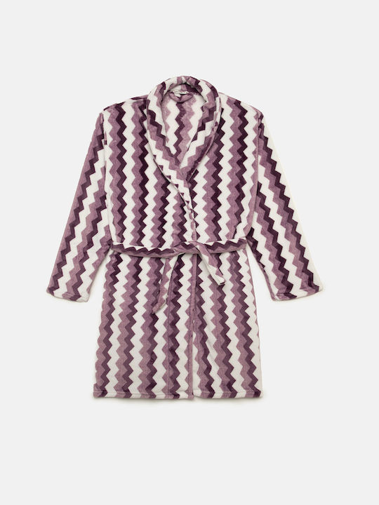 Minerva Winter Women's Robe Purple