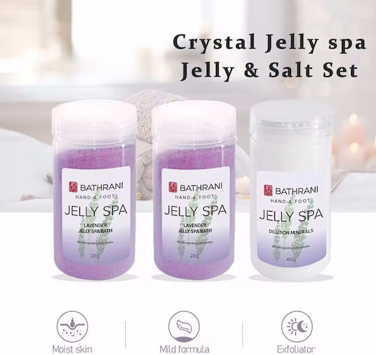 Bathrani Jelly Spa Σετ Περιποίησης για Καθαρισμό Σώματος 3τμχ