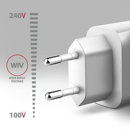 Axagon Charger Without Cable 18W Quick Charge 3.0 Whites