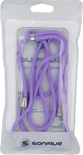 Sonique Back Cover Silicone with Strap Lilac (Moto G31)