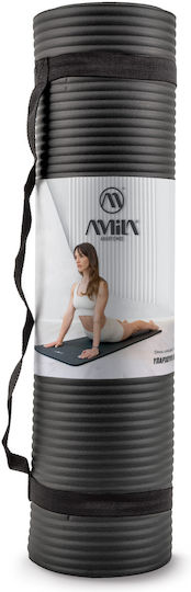 AMILA Exercise Mat Black (183x63x1.5cm)