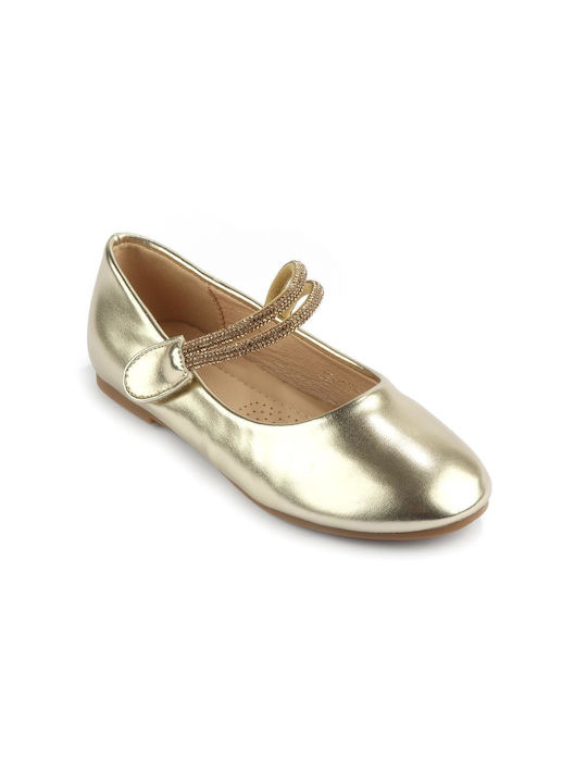 Fshoes Kids Ballerinas Gold