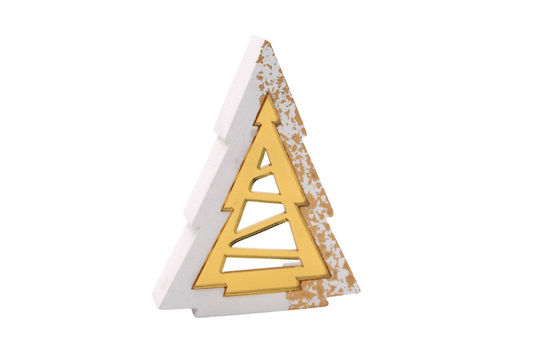 Weihnachtsdekorationen mit Bäumen 11cm Gold Weihnachtsdekorationen mit Bäumen 11cm Gold