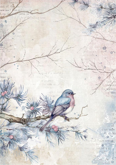 Set aus 6 Decoupage-Reispapieren Stamperia 21x29cm A4 Create Happiness Dewdrops