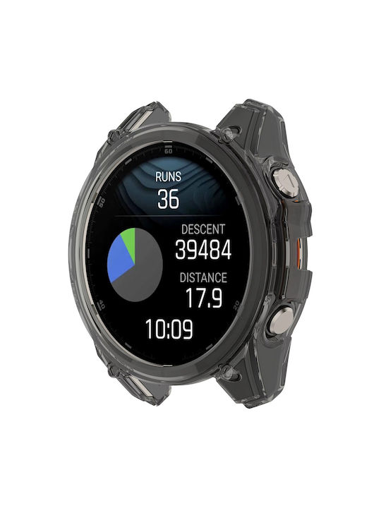 Carcasă de Silicon în culoarea Negru pentru Garmin Fenix 8 43mm