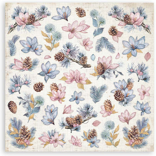 Скрапбукинг хартии 10 бр. 20.3×20.3 см Stamperia Create Happiness Dewdrops
