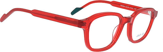 Tipi Diversi Damen Acetat Brillengestell Rot TIPIDIVERSI TD646403