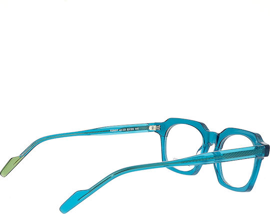 Tipi Diversi Damen Acetat Brillengestell Blau TIPIDIVERSI TD660703
