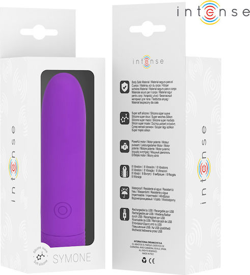 Intense Rechargeable Vibrating Vibrator Geschoss 10cm Lila