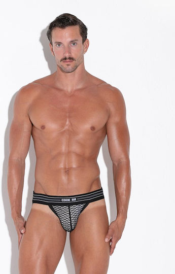 Code 22 Ανδρικό Εσώρουχο Jockstrap Μαύρο