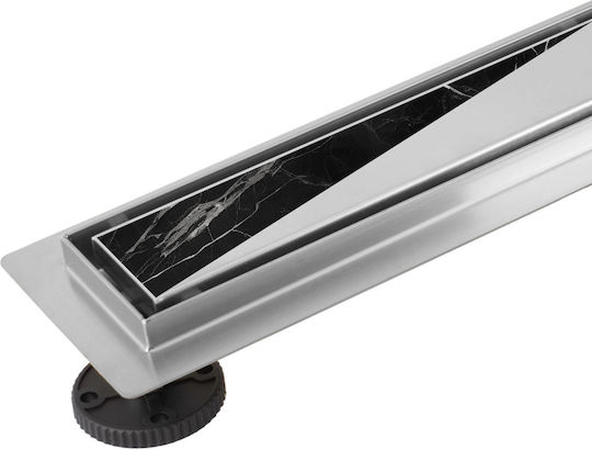 Linear Drainage Rea Neox Pro Nickel Brush 70