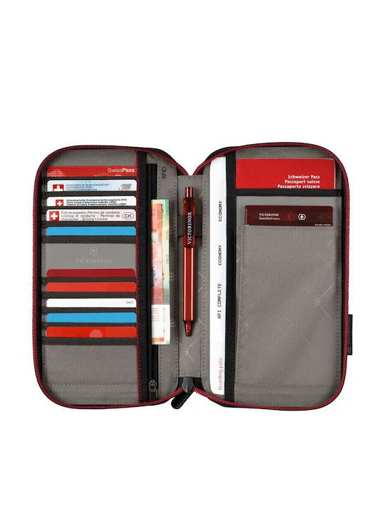 Victorinox Travel Essentials Ανδρικό Πορτοφόλι Ταξιδίου με RFID Γκρι