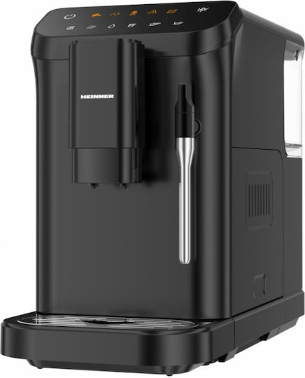 Heinner Αυτόματη Μηχανή Espresso 1350W Πίεσης 20bar με Μύλο Άλεσης Μαύρη HEMA-D20DBK