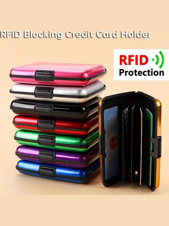 Portofel bărbătesc Carduri cu RFID Verde