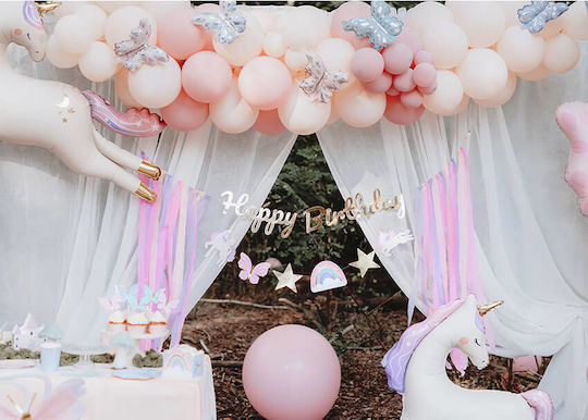 PartyDeco Ghirlandă Happy Birthday pentru Party 230 cm