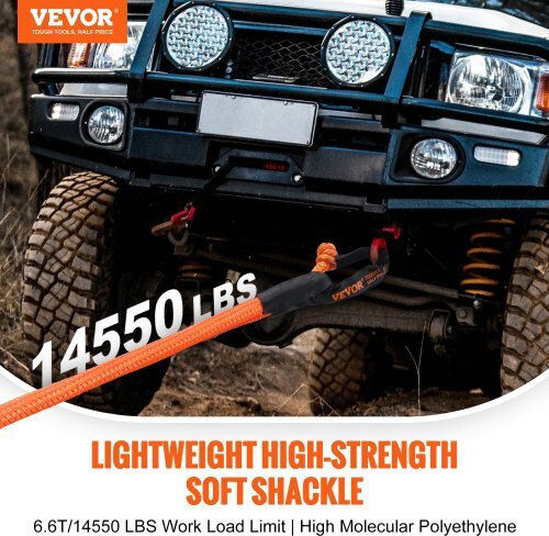 Vevor Car Towing Tow Rope In Orange Colour