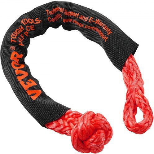 Vevor Car Towing Equipment Tow Rope In Black Color