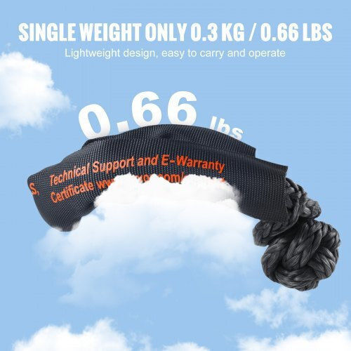 Vevor Car Towing Rope In Black Colour