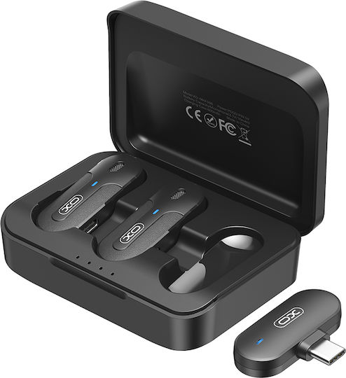 XO MKF09A Drahtlos Mikrofon Πέτου, Clip On für Handy