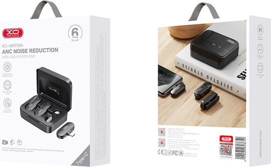 XO MKF09A Drahtlos Mikrofon Πέτου, Clip On für Handy