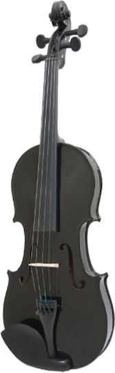 Classic Wooden Violin 3/4 Case Included Black