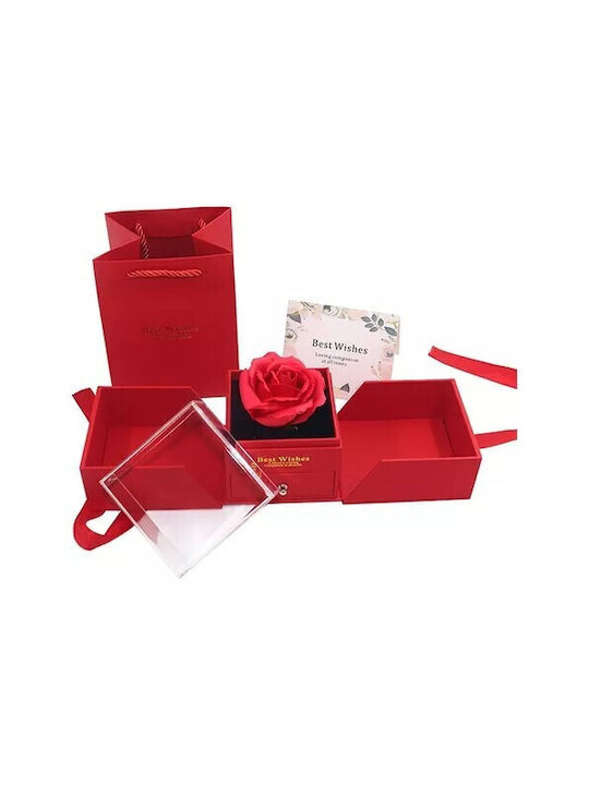 Ewige Rose Rot 32cm in Box