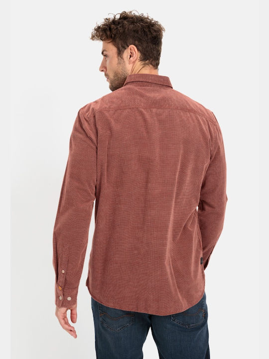 Camel Active Long-sleeved Corduroy Shirt Red