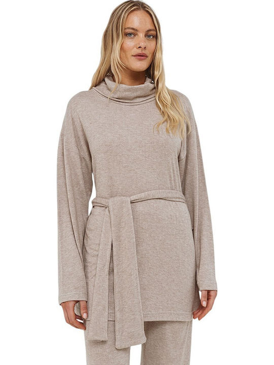 Odyssey Winter Women's Pyjama Set Brown