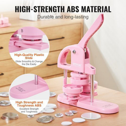Vevor Knopfmaschine 3-in-1 Pink Slkxzj253258raqrev0