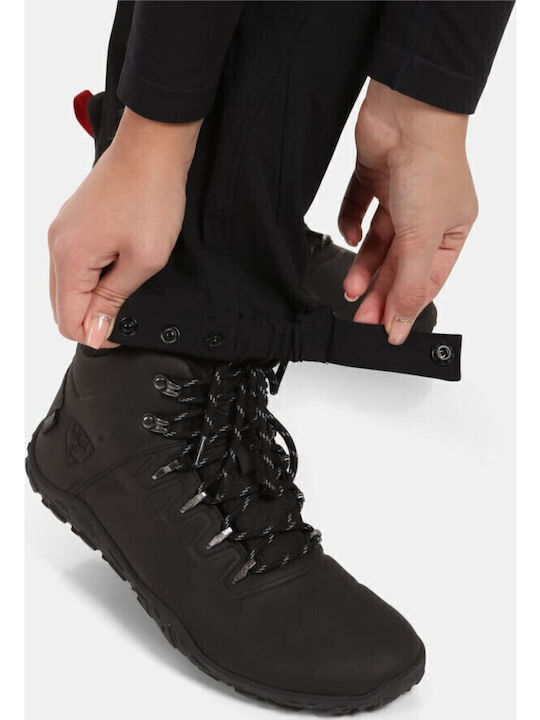 Dama Tesatura Pantaloni cu Croială Normală Black