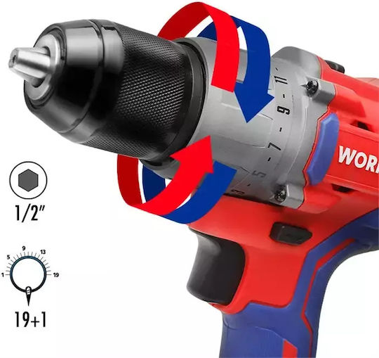 WorkPro Drill Driver Battery Solo Brushless