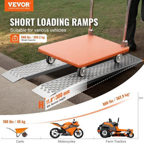 Vevor Αλουμινένιες Ράμπες 120cm 880kg Σετ 2 Ljsl472x85ina1taov0