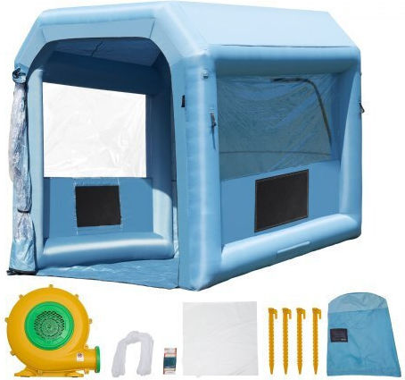 Vevor Aufblasbare Lackierkabine Vevor 3x2,5x2,5m Filter & 550W Gebläse Cqspqflskcglkndd2v2