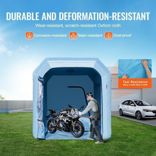 Vevor Aufblasbare Lackierkabine Vevor 3x2,5x2,5m Filter & 550W Gebläse Cqspqflskcglkndd2v2