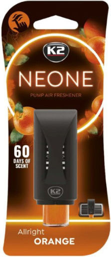Ароматизатор за кола за вентилация с регулируема интензивност K2 Neone Allright Orange 1бр