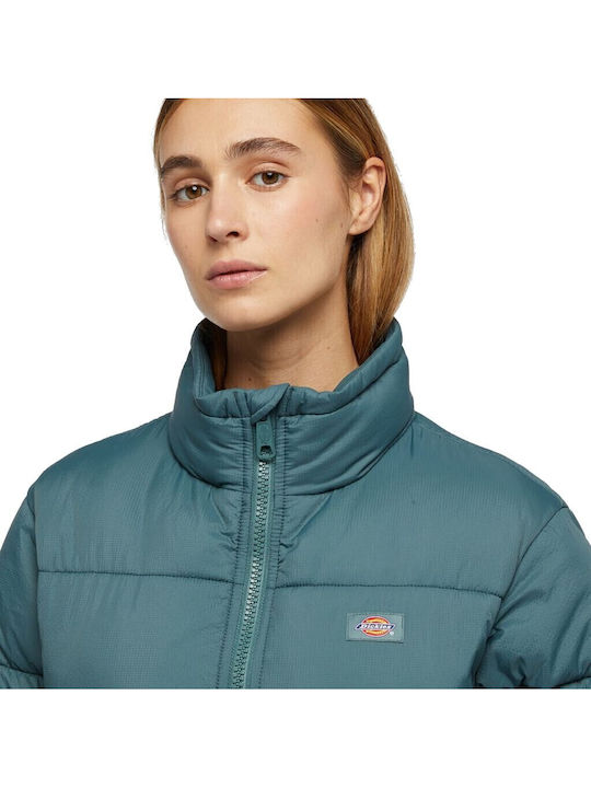 Alatna Κοντό Γυναικείο Puffer Μπουφάν για Χειμώνα Green