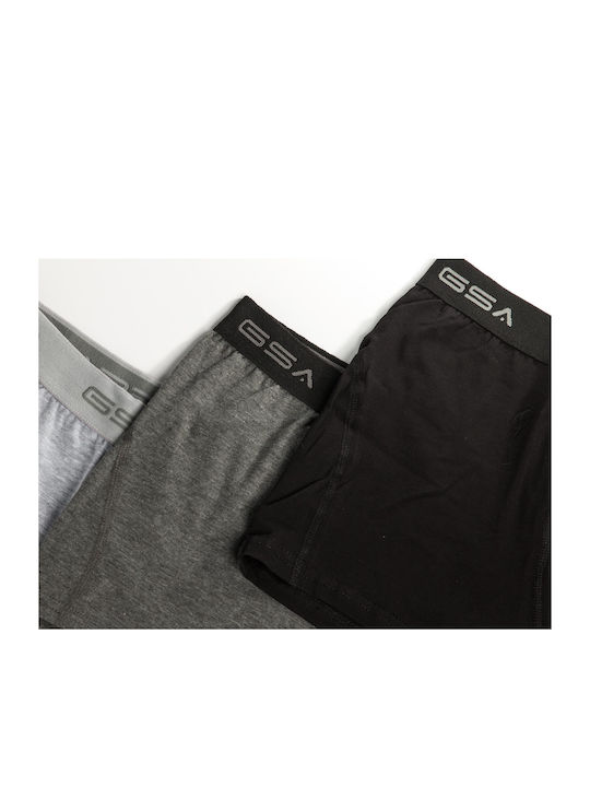 Men's Boxers Grey / White / Black 3Pack