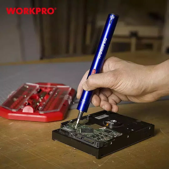 WorkPro WP460004 Battery Screwdriver 3.7V 1x0.700Ah