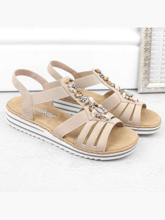 Γυναικεία Σανδάλια Beige/Cream