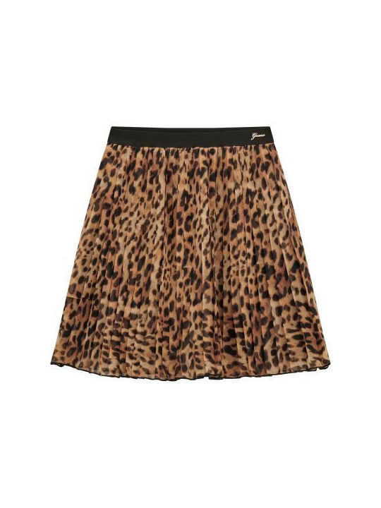 Guess Kids Skirt Leopard Print Brown