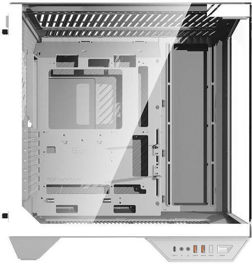 Darkflash DY470 Gaming Midi Tower Computer Case with Window Panel White