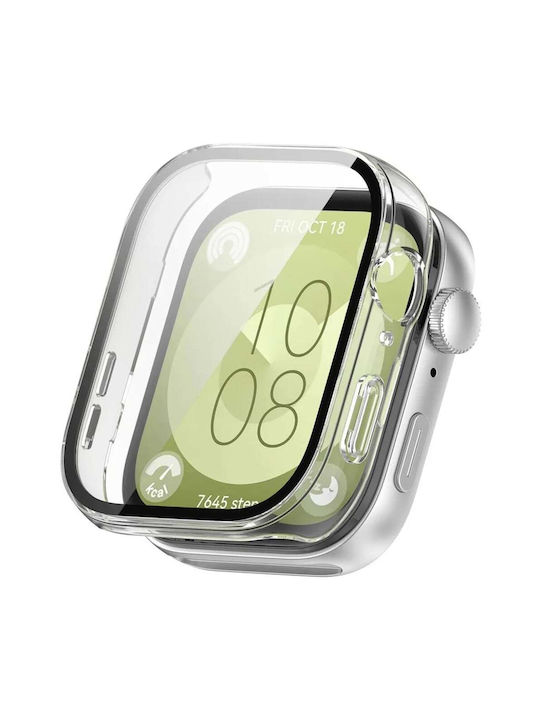 Techsuit Defense360 Pro Plastikhülle mit Glas in Transparent Farbe für Huawei Watch Fit 3