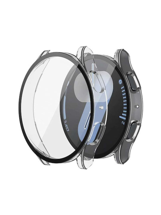 Techsuit Defense360 Pro Plastikhülle mit Glas in Transparent Farbe für Samsung Galaxy Watch7 (44 mm)