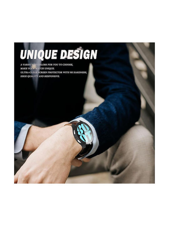Techsuit Пластмасов Калъф със Стъкло в Прозрачен цвят за Samsung Galaxy Watch6 (44 мм)